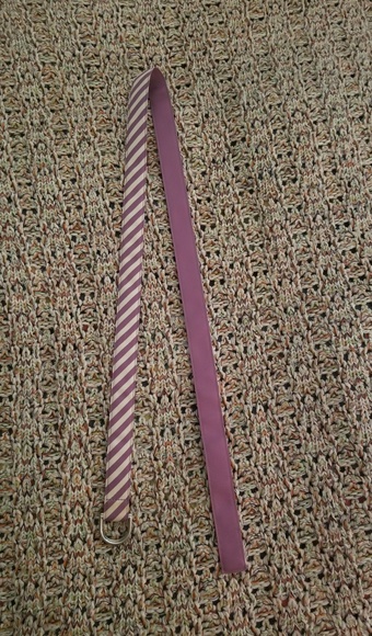 Anthropologie Lavender Striped Belt Medium - Picture 1 of 3